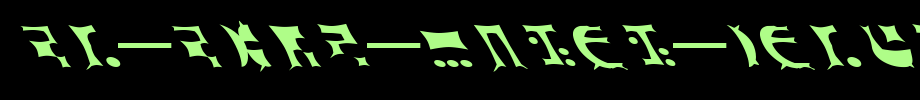 ST-semi-canon-Gothic-Ferengi.ttf是一款不错的英文字体下载的文字样式