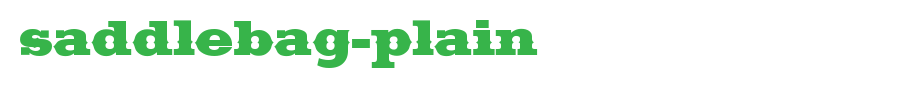 Saddlebag-Plain.ttf is a good English font download