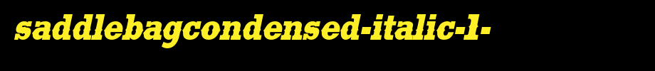 Saddlebagcondensed-italic-1-.TTF is a good English font download
(Art font online converter effect display)