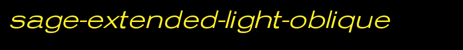 Sage-extended-light-oblique. TTF is a good English font download