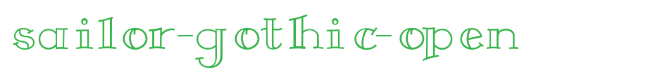 Sailor-Gothic-Open.ttf is a good English font download
(Art font online converter effect display)