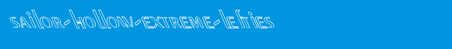 Sailor-hollow-extreme-lefties.ttf is a good English font download
(Art font online converter effect display)
