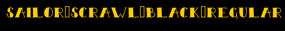 Sailor-scrawl-black-regular. TTF is a good English font download
(Art font online converter effect display)