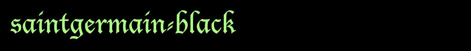 Saintgermain-Black.ttf is a good English font download