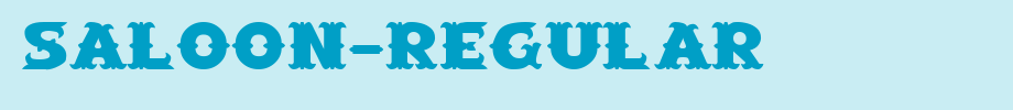 Saloon-Regular.ttf is a good English font download
(Art font online converter effect display)