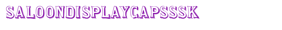 SaloonDisplayCapsSSK.ttf is a good English font download
(Art font online converter effect display)
