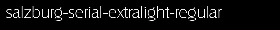 Salzburg-Serial-ExtraLight-Regular.ttf是一款不错的英文字体下载