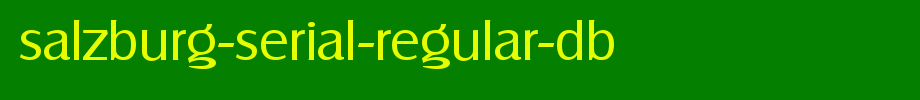 Salzburg-Serial-Regular-DB.ttf is a good English font download