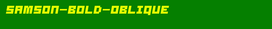 Samson-Bold-Oblique.ttf是一款不错的英文字体下载