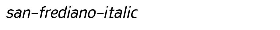 San-Frediano-Italic.ttf是一款不错的英文字体下载