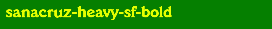 SanaCruz-Heavy-SF-Bold.ttf is a good English font download
(Art font online converter effect display)