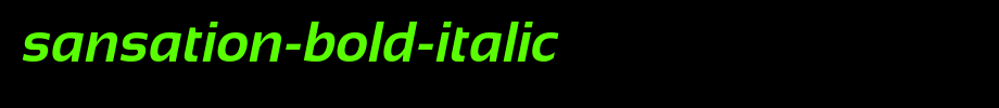 Sansation-Bold-Italic.ttf是一款不错的英文字体下载的文字样式