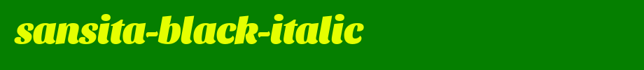 Sansita-Black-Italic.ttf是一款不错的英文字体下载