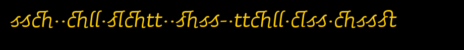 SaunaLigatures-ItalicSwash.ttf is a good English font download
(Art font online converter effect display)