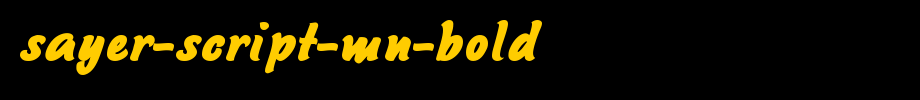 Sayer-Script-MN-Bold.ttf is a good English font download