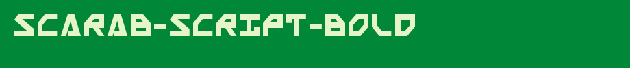 Scarab-Script-Bold.ttf是一款不错的英文字体下载