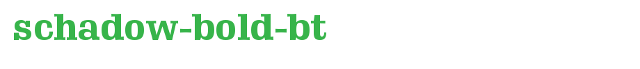 Schadow-Bold-BT.ttf是一款不错的英文字体下载(字体效果展示)