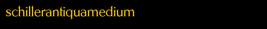 SchillerAntiquaMedium.ttf是一款不错的英文字体下载(字体效果展示)