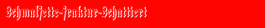 Schmalfette-fractur-schattiert. TTF is a good English font download