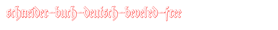 Schneider-buch-Deutsch-bevelled-free. TTF is a good English font download
(Art font online converter effect display)