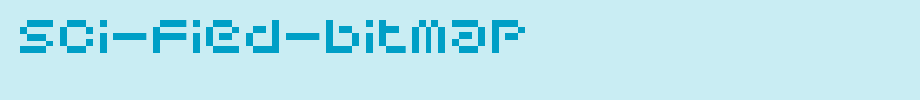 Sci-Fied-Bitmap.ttf is a good English font download