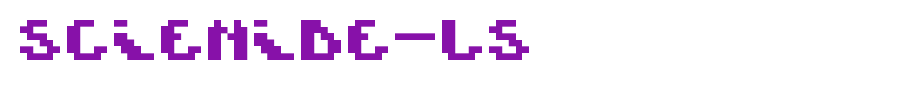 Scienide-LS_英文字体字体效果展示