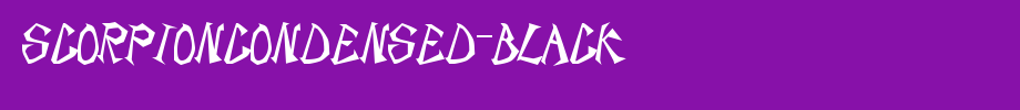ScorpionCondensed-Black.ttf is a good English font download
(Art font online converter effect display)