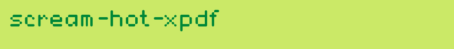 Scream-hout-xpdf.ttf is a good English font download
(Art font online converter effect display)