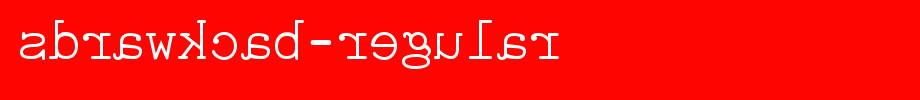 Sdrawkcab-Regular.ttf is a good English font download
(Art font online converter effect display)