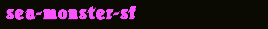Sea-Monster-SF.ttf is a good English font download
(Art font online converter effect display)