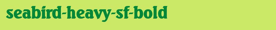 Seabird-Heavy-SF-Bold.ttf is a good English font download
(Art font online converter effect display)