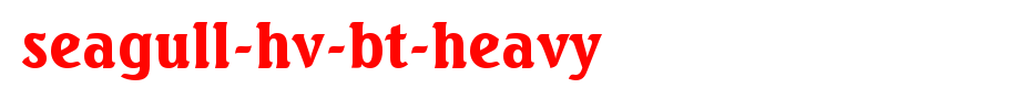 Seagull-Hv-BT-Heavy.ttf is a good English font download