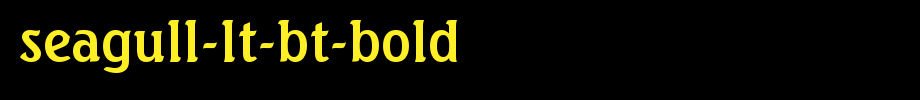 Seagull-Lt-BT-Bold.ttf is a good English font download
(Art font online converter effect display)