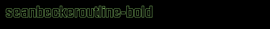 SeanBeckerOutline-Bold.ttf是一款不错的英文字体下载