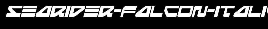 Searider-Falcon-Italic.ttf is a good English font download