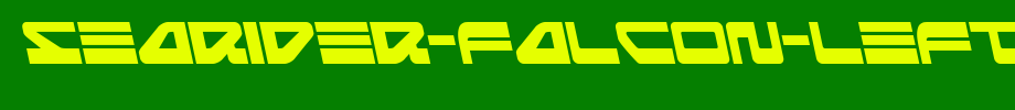 Searider-Falcon-Leftalic.ttf是一款不错的英文字体下载