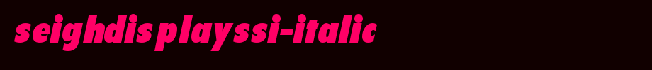 SeighDisplaySSi-Italic.ttf is a good English font download