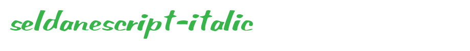 SeldaneScript-Italic.ttf是一款不错的英文字体下载