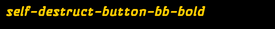 Self-Destruct-Button-BB-Bold.ttf是一款不错的英文字体下载