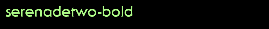 SerenadeTwo-Bold.ttf是一款不错的英文字体下载