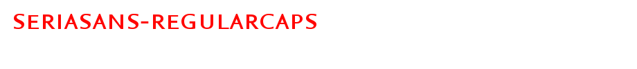 SeriaSans-RegularCaps.ttf是一款不错的英文字体下载