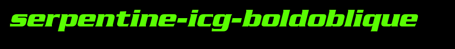 Serpentine-ICG-BoldOblique.ttf is a good English font download
(Art font online converter effect display)