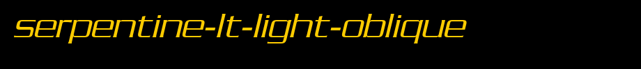 Serpentine-LT-Light-Oblique.ttf是一款不错的英文字体下载