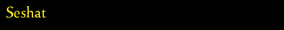 Seshat_英文字体(艺术字体在线转换器效果展示图)