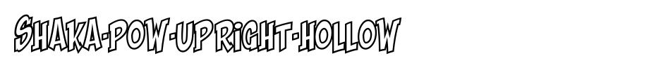 Shaka-Pow-Upright-Hollow.ttf是一款不错的英文字体下载