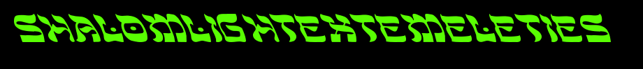 Shalom-light-extreme-lefties. TTF is a good English font download
(Art font online converter effect display)