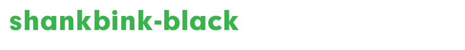 Shankbink-Black.ttf是一款不错的英文字体下载