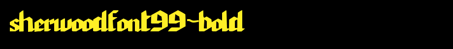 SherWoodFont99-Bold.ttf是一款不错的英文字体下载(字体效果展示)