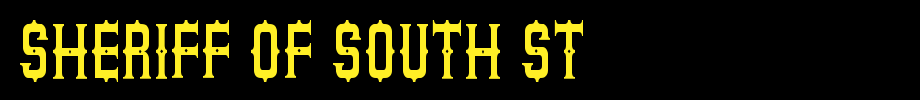 Sheriff-of-South-St.ttf is a good English font download
(Art font online converter effect display)