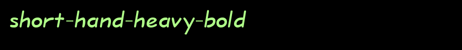 Short-Hand-Heavy-Bold.ttf is a good English font download
(Art font online converter effect display)